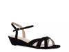 Lena Wedge Sandal Black view