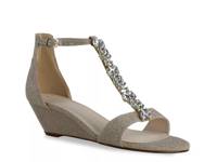 Beatrix Wedge Sandal Champagne view