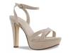 Elena Platform Sandal Beige view