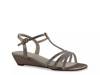 Hailey Wedge Sandal Champagne view