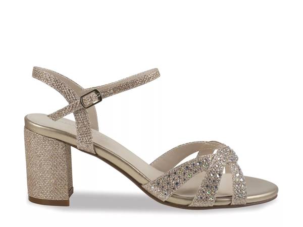 Click to shop Bridal & Wedding mid height strappy heels.