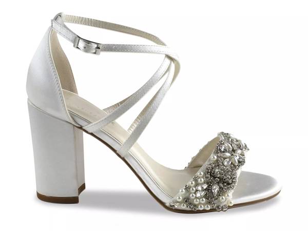 Click to shop White Wedding Block Heels