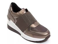 South Beach Wedge Sneaker Bronze Metallic view