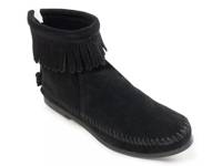 Back Zip Hardsole Bootie Black view