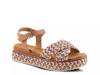 Rocking Espadrille Platform Sandal Brown/Multicolor view