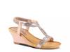 Shining Wedge Sandal Champagne view