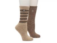 Wool-Blend Women's Hiking Socks - 2 Pack Light Brown view