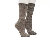 Super Soft Marled Men's Crew Socks - 2 Pack Beige/Brown view