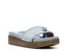 Farrah Wedge Sandal Denim Blue view