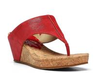 Gil Platform Sandal Red view