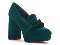 Gathie Platform Pump Dark Green view