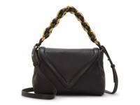 Lyona Leather Crossbody Bag Black view