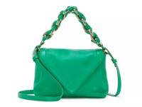 Lyona Leather Crossbody Bag Green view