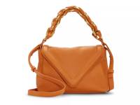 Lyona Leather Crossbody Bag Orange view
