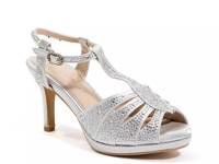 Midnight Platform Sandal Silver Metallic view