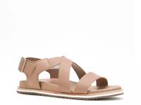 Sadie Cross Sandal Light Brown Leather view