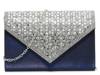 Oriana Clutch Navy/Silver view