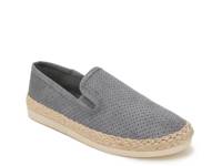 Emilia Espadrille Slip-On Dusty Navy Perforated Fabric view