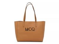Logo Leather Tote Bag Tan view