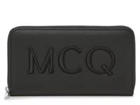 Logo Stitched Leather Wallet Black view