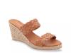 Aria Espadrille Wedge Sandal Brown Synthetic view