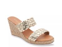 Aria Espadrille Wedge Sandal Gold Metallic Synthetic view