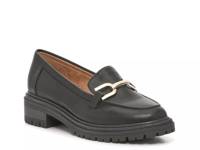 Maddie Platform Loafer Black Leather view