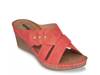 Dorty Wedge Sandal Red view