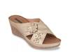 Dory Wedge Sandal Gold Metallic view