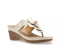 Flora2 Wedge Sandal Off White view