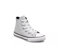 Chuck Taylor All Star Glitter High-Top Sneaker - Kids' Silver Metallic view