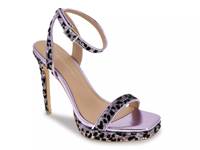Cadence Sandal Purple/Black Leopard Print view
