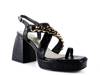 Frecklin Platform Sandal Black view