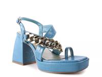 Frecklin Platform Sandal Blue view