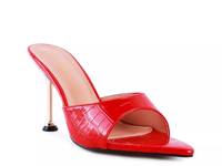 French Cut Sandal Red view
