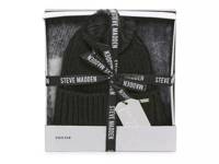 Fringe Scarf & Beanie Set Black/White view