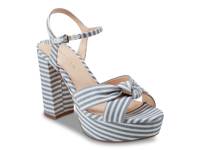 Deren Platform Sandal Blue/White Stripes view