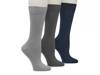Super Soft Men's Crew Socks - 3 Pack Navy/Grey view