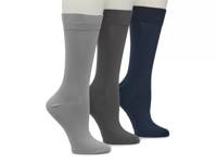 Super Soft Men's Crew Socks - 3 Pack Navy/Grey view