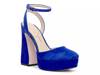 Deirae Platform Pump Dark Blue Suede view