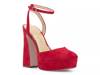 Deirae Platform Pump Red Suede view