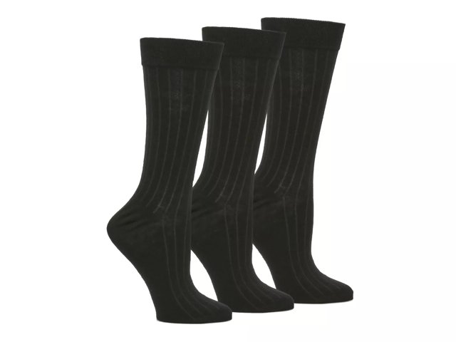 Wide Rib Men's Crew Socks - 3 Pack