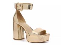 Tara Platform Sandal Gold Metallic view