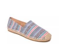 Pam Espadrille Slip-On Blue Geometric Print view