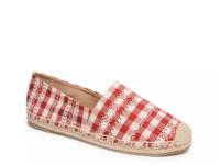 Pam Espadrille Slip-On Red Check Print view
