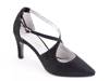 Adamo Pump Black Glitter Fabric view