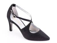 Adamo Pump Black Glitter Fabric view