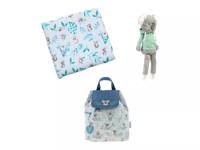 Koala Backpack, Blanket, & Plush Doll Gift Set Grey/Multicolor view