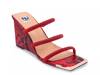 Angel Sandal Red Snake Print view