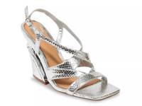 Vienna Sandal Silver Metallic Snake Print view